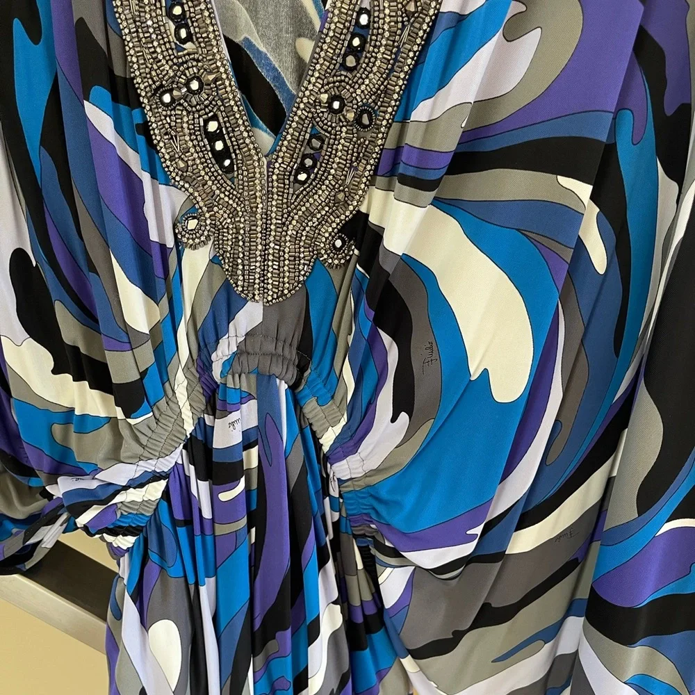 Vintage Emilio Pucci Multicolor Patterned Dress/Top - Picture 4 of 12